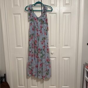 Commense Blue Floral Dress